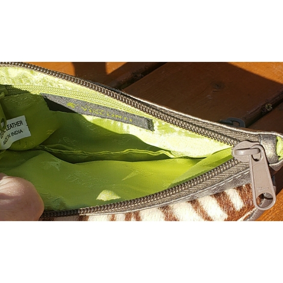 Sophia Visconti Animal Pewter Leather Wristlet - Picture 6 of 8